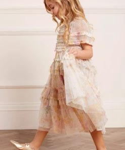 Needle & Thread Holding LTD Sunrise Bloom Smocked Kids Dress