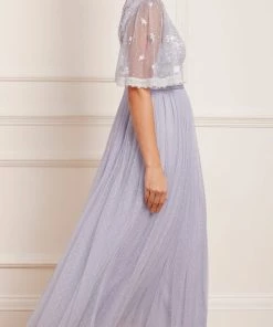 Needle & Thread Holding LTD Sweetheart Lace Bodice Ankle Gown Womenswear