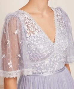 Needle & Thread Holding LTD Sweetheart Lace Bodice Ankle Gown Womenswear