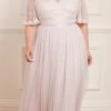 Needle & Thread Holding LTD Sweetheart Lace Bodice Ankle Gown Womenswear