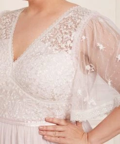 Needle & Thread Holding LTD Sweetheart Lace Bodice Ankle Gown Womenswear