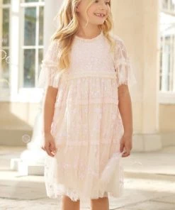 Needle & Thread Holding LTD Sweetheart Lace Kids Dress Responsibly Sourced
