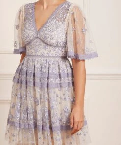 Needle & Thread Holding LTD Womenswear Sweetheart Lace Mini Dress