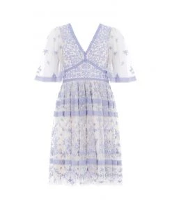 Needle & Thread Holding LTD Womenswear Sweetheart Lace Mini Dress