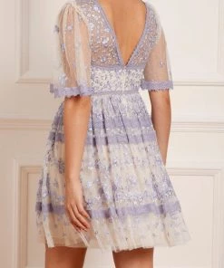 Needle & Thread Holding LTD Womenswear Sweetheart Lace Mini Dress