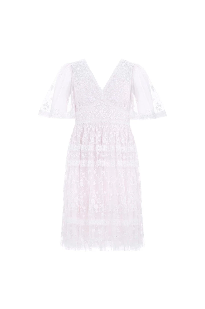 Needle & Thread Holding LTD Sweetheart Lace Mini Dress Womenswear 4 Needle & Thread Holding LTD Sweetheart Lace Mini Dress Womenswear