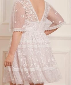 Needle & Thread Holding LTD Sweetheart Lace Mini Dress Womenswear 16 Needle & Thread Holding LTD Sweetheart Lace Mini Dress Womenswear