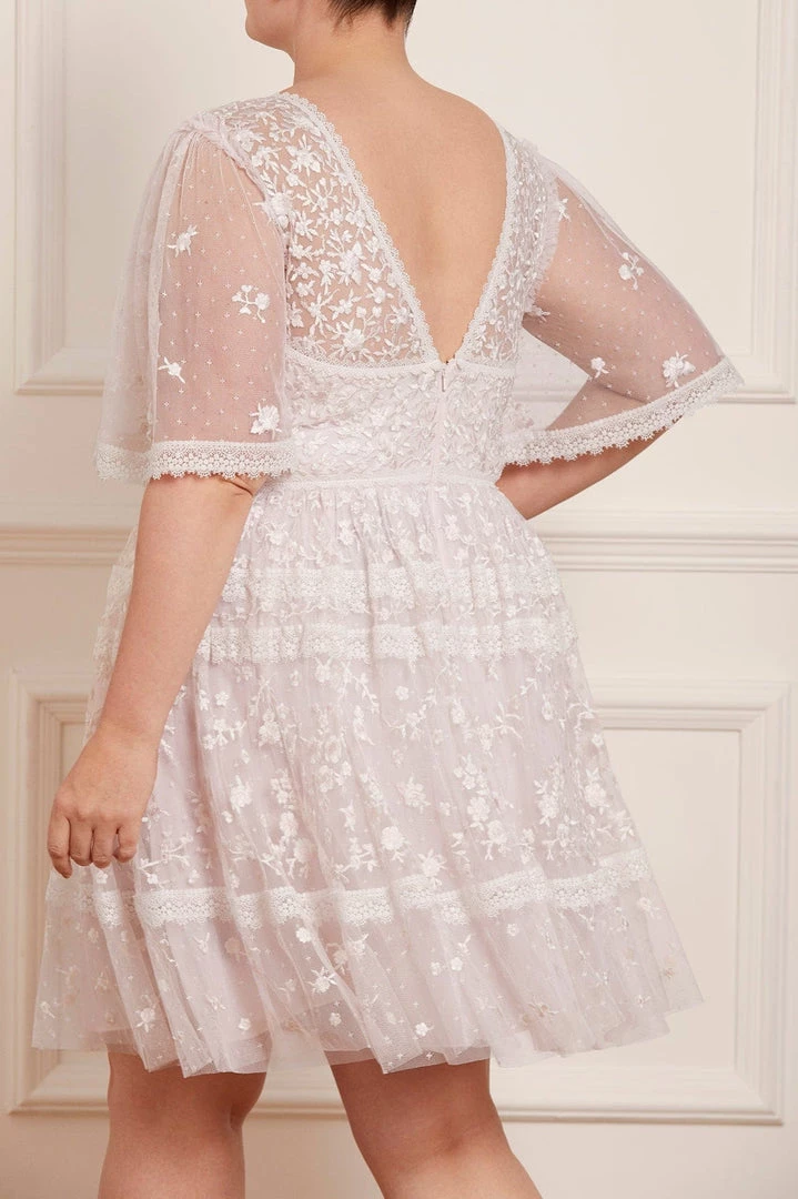 Needle & Thread Holding LTD Sweetheart Lace Mini Dress Womenswear 9 Needle & Thread Holding LTD Sweetheart Lace Mini Dress Womenswear