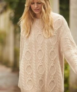 Needle & Thread Holding LTD Sylvie Cable Longline Jumper Womenswear