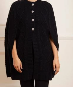Needle & Thread Sales 46 Needle & Thread Holding LTD Sylvie Cable Jewelled Knee Length Cape