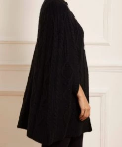 Needle & Thread Holding LTD Sylvie Cable Jewelled Knee Length Cape 11 Needle & Thread Holding LTD Sylvie Cable Jewelled Knee Length Cape