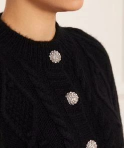 Needle & Thread Holding LTD Sylvie Cable Jewelled Knee Length Cape 12 Needle & Thread Holding LTD Sylvie Cable Jewelled Knee Length Cape