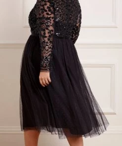 Needle & Thread Holding LTD Womenswear Tempest Bodice V-Neck Midaxi Dress