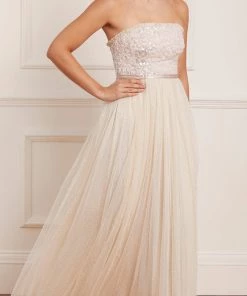 Needle & Thread Holding LTD Womenswear Tempest Strapless Corset Bodice Gown