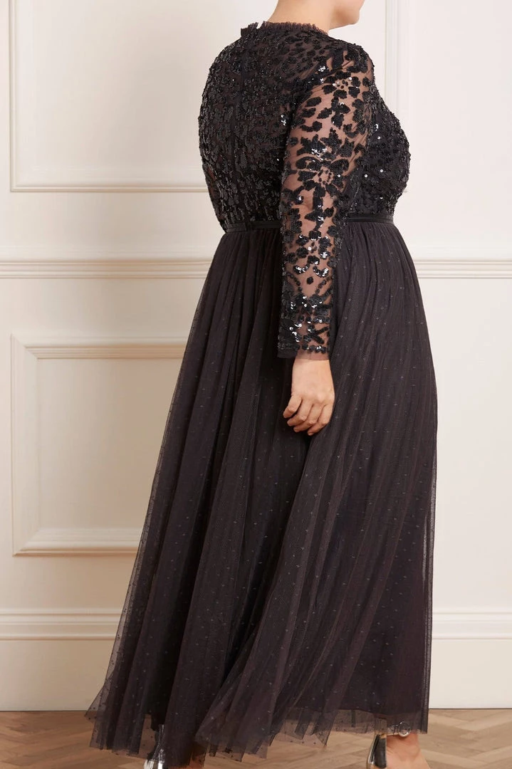 Needle & Thread Holding LTD Tempest V-Neck Bodice Ankle Gown 9 Needle & Thread Holding LTD Tempest V-Neck Bodice Ankle Gown