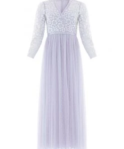 Needle & Thread Holding LTD Tempest V-Neck Bodice Ankle Gown Womenswear