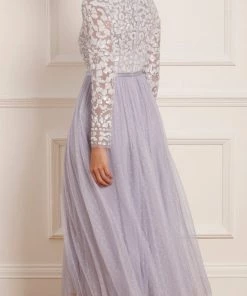 Needle & Thread Holding LTD Tempest V-Neck Bodice Ankle Gown Womenswear