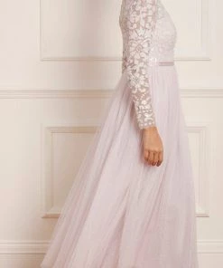 Needle & Thread Holding LTD Tempest V-Neck Bodice Ankle Gown