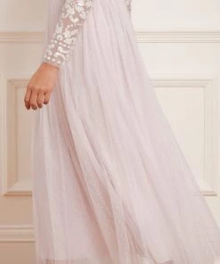 Needle & Thread Holding LTD Tempest V-Neck Bodice Ankle Gown