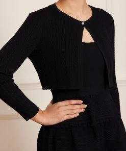 Needle & Thread Holding LTD Textured Knit Crop Cardigan Womenswear