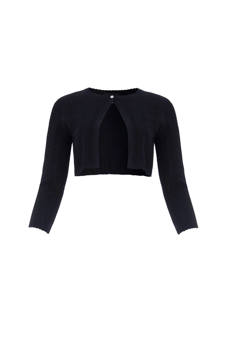 Needle & Thread Holding LTD Textured Knit Crop Cardigan Womenswear 4 Needle & Thread Holding LTD Textured Knit Crop Cardigan Womenswear