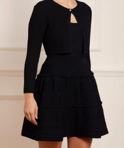 Needle & Thread Holding LTD Textured Knit Crop Cardigan Womenswear 10 Needle & Thread Holding LTD Textured Knit Crop Cardigan Womenswear