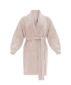 Needle & Thread Holding LTD Twisted Cable Knee Length Cardigan Womenswear