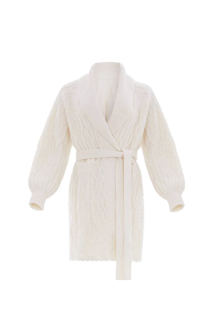 Needle & Thread Holding LTD Twisted Cable Knee Length Cardigan 4 Needle & Thread Holding LTD Twisted Cable Knee Length Cardigan