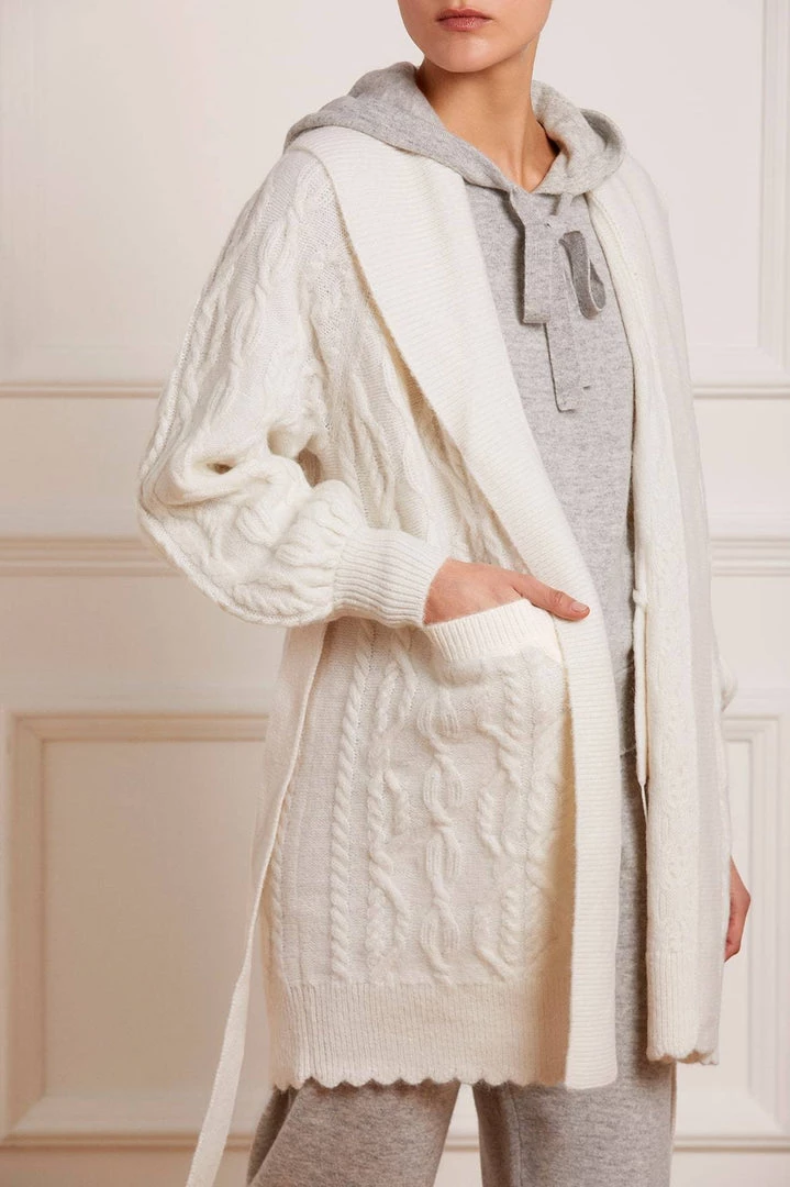 Needle & Thread Holding LTD Twisted Cable Knee Length Cardigan 5 Needle & Thread Holding LTD Twisted Cable Knee Length Cardigan