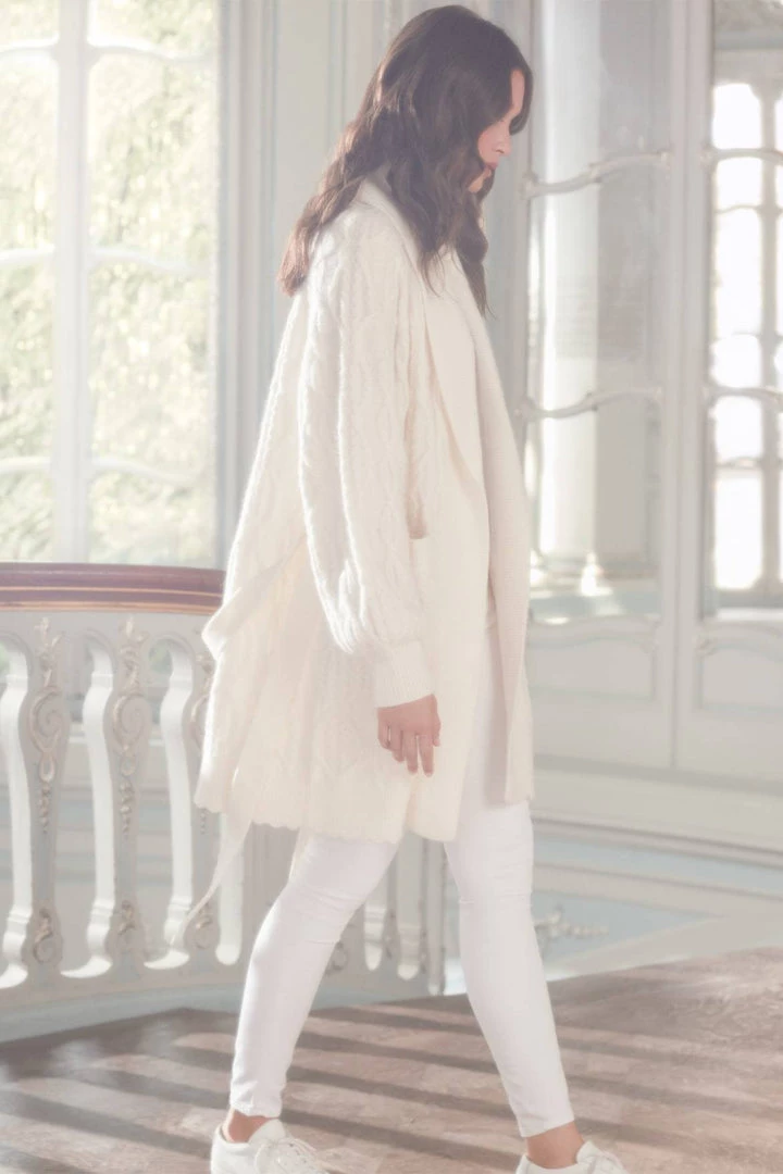 Needle & Thread Holding LTD Twisted Cable Knee Length Cardigan 9 Needle & Thread Holding LTD Twisted Cable Knee Length Cardigan