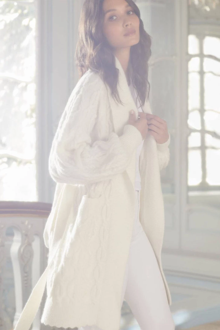 Needle & Thread Holding LTD Twisted Cable Knee Length Cardigan 10 Needle & Thread Holding LTD Twisted Cable Knee Length Cardigan