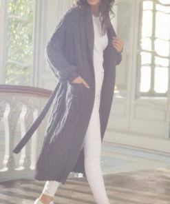 Needle & Thread Holding LTD Womenswear Twisted Cable Maxi Cardigan