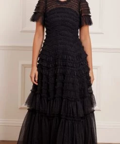 Needle & Thread Holding LTD Womenswear Valentine Ruffle Gown