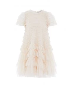 Needle & Thread Holding LTD Responsibly Sourced Valentine Ruffle Kids Dress