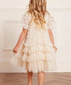 Needle & Thread Holding LTD Responsibly Sourced Valentine Ruffle Kids Dress