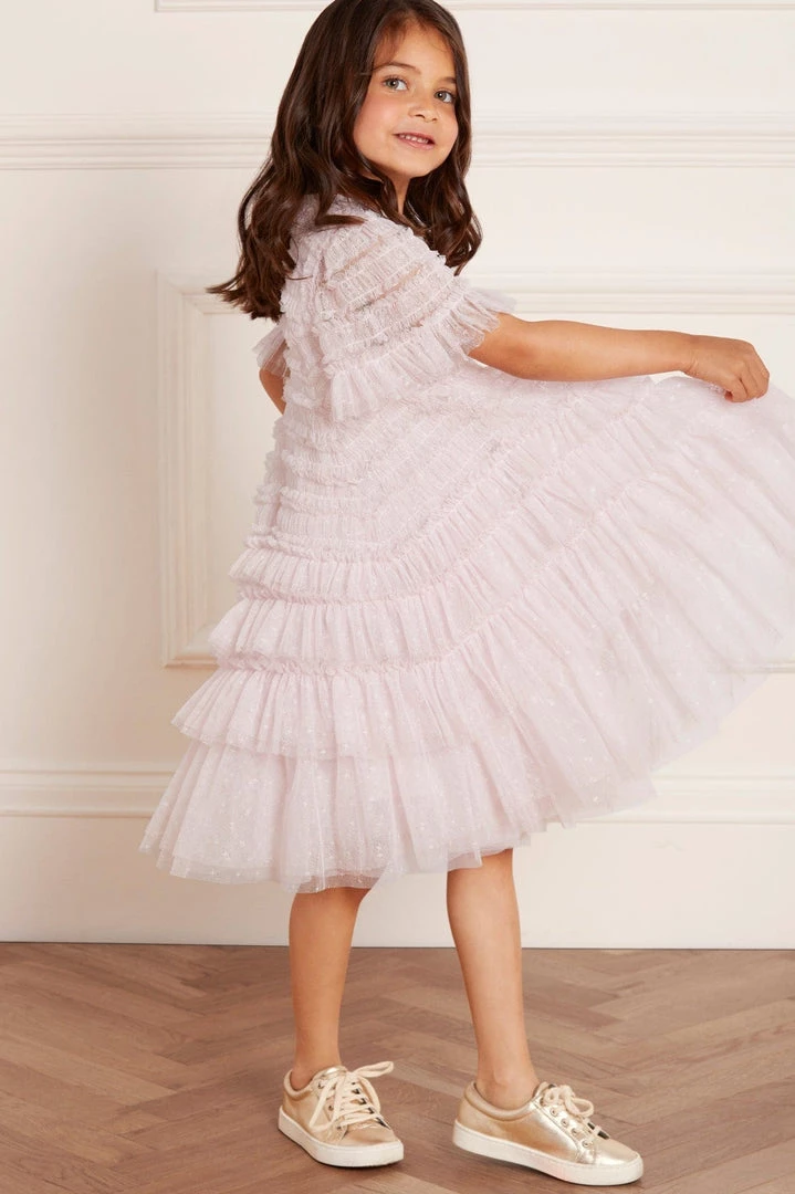 Needle & Thread Holding LTD Responsibly Sourced Valentine Ruffle Kids Dress 5 Needle & Thread Holding LTD Responsibly Sourced Valentine Ruffle Kids Dress