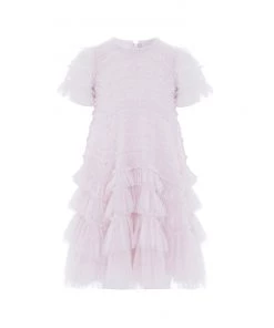 Needle & Thread Holding LTD Responsibly Sourced Valentine Ruffle Kids Dress