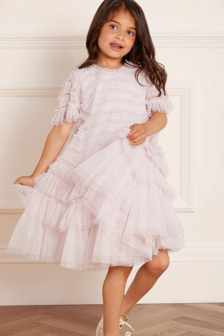 Needle & Thread Holding LTD Responsibly Sourced Valentine Ruffle Kids Dress 6 Needle & Thread Holding LTD Responsibly Sourced Valentine Ruffle Kids Dress