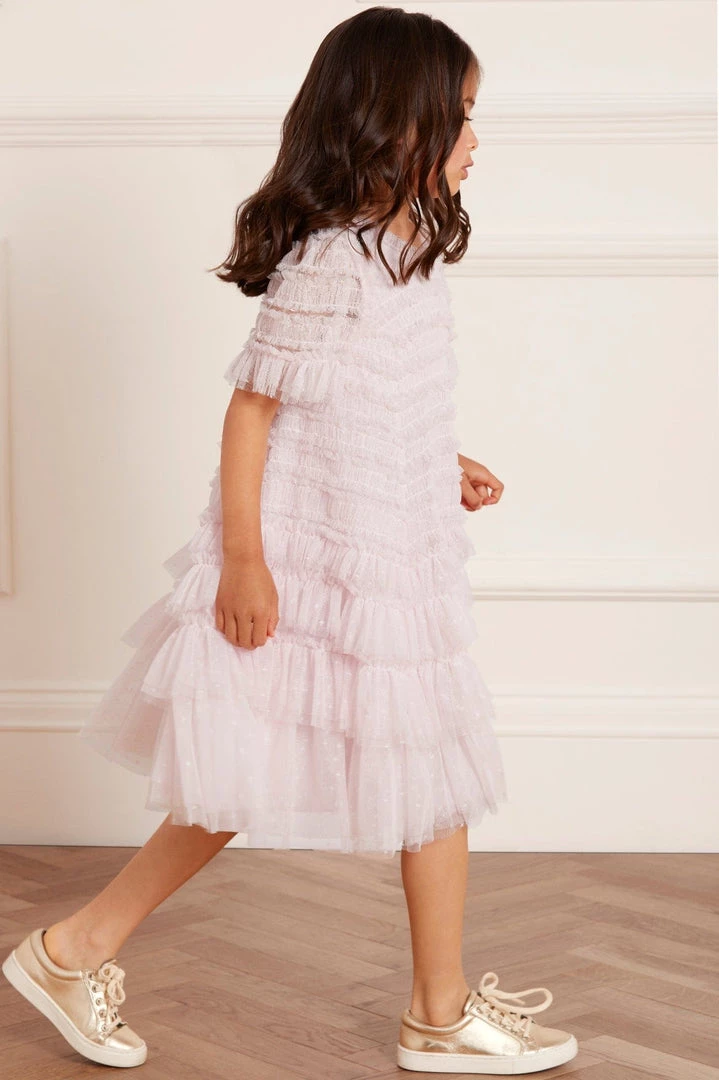 Needle & Thread Holding LTD Responsibly Sourced Valentine Ruffle Kids Dress 7 Needle & Thread Holding LTD Responsibly Sourced Valentine Ruffle Kids Dress