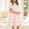 Needle & Thread Holding LTD Responsibly Sourced Valentine Ruffle Kids Dress