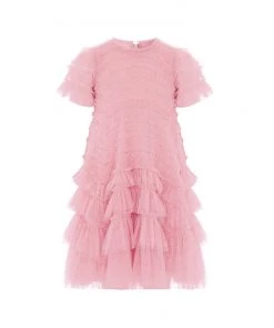 Needle & Thread Holding LTD Responsibly Sourced Valentine Ruffle Kids Dress