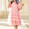 Needle & Thread Holding LTD Responsibly Sourced Valentine Ruffle Kids Dress 2 Needle & Thread Holding LTD Responsibly Sourced Valentine Ruffle Kids Dress