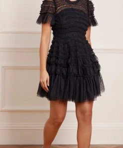 Needle & Thread Holding LTD Valentine Ruffle Micro Mini Dress Womenswear