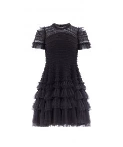 Needle & Thread Holding LTD Valentine Ruffle Micro Mini Dress Womenswear
