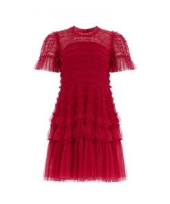 Needle & Thread Holding LTD Womenswear Valentine Ruffle Micro Mini Dress