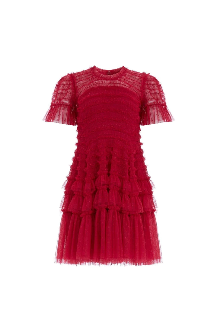 Needle & Thread Holding LTD Womenswear Valentine Ruffle Micro Mini Dress 4 Needle & Thread Holding LTD Womenswear Valentine Ruffle Micro Mini Dress