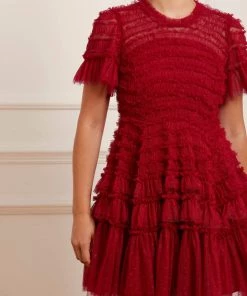 Needle & Thread Holding LTD Womenswear Valentine Ruffle Micro Mini Dress 12 Needle & Thread Holding LTD Womenswear Valentine Ruffle Micro Mini Dress