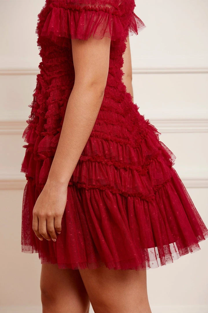 Needle & Thread Holding LTD Womenswear Valentine Ruffle Micro Mini Dress 7 Needle & Thread Holding LTD Womenswear Valentine Ruffle Micro Mini Dress