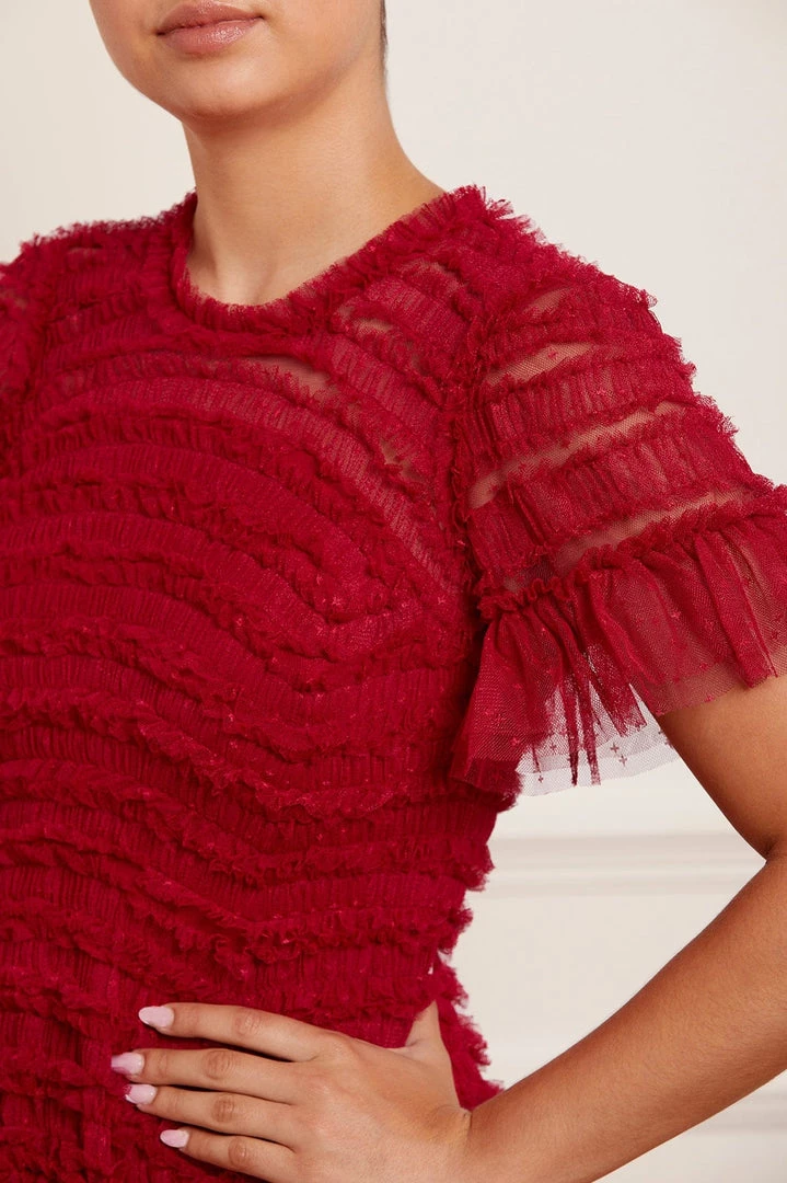 Needle & Thread Holding LTD Womenswear Valentine Ruffle Micro Mini Dress 9 Needle & Thread Holding LTD Womenswear Valentine Ruffle Micro Mini Dress