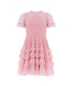 Needle & Thread Holding LTD Valentine Ruffle Micro Mini Dress